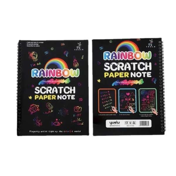 Rainbow Magic Sketching Scratch Book (10x7.5 inch): DIY Scratch Paint Art Book
