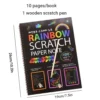 Rainbow Magic Sketching Scratch Book (10x7.5 inch): DIY Scratch Paint Art Book